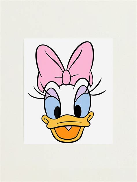 "Daisy Duck Big Face" Photographic Print for Sale by DonaldUS | Redbubble