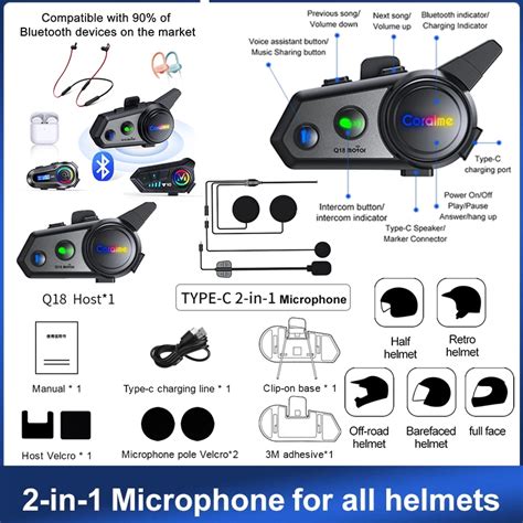 Stok Lokalmofox Y Headset Helm Interkom Intercome Bluetooth Helm