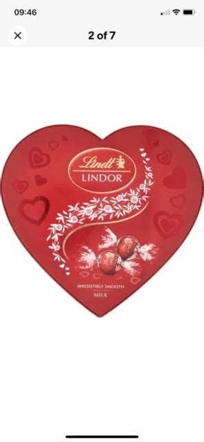 Lindt Lindor Heart Milk Chocolate Truffles Box Approx 16 Truffles