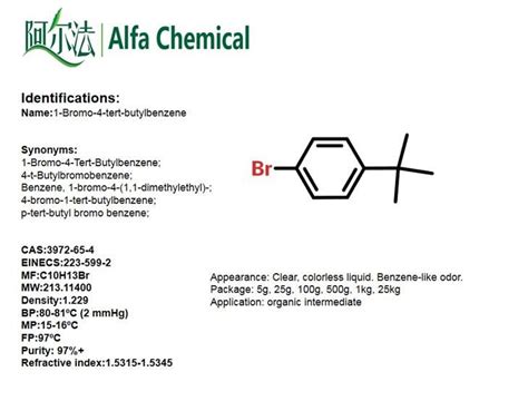 China Bromo Tert Butylbenzene Cas Manufacturers Free