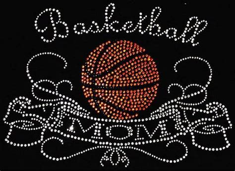 Rhinestone Basketball Mom Tshirt Bling Shirt By Designsbydaffy