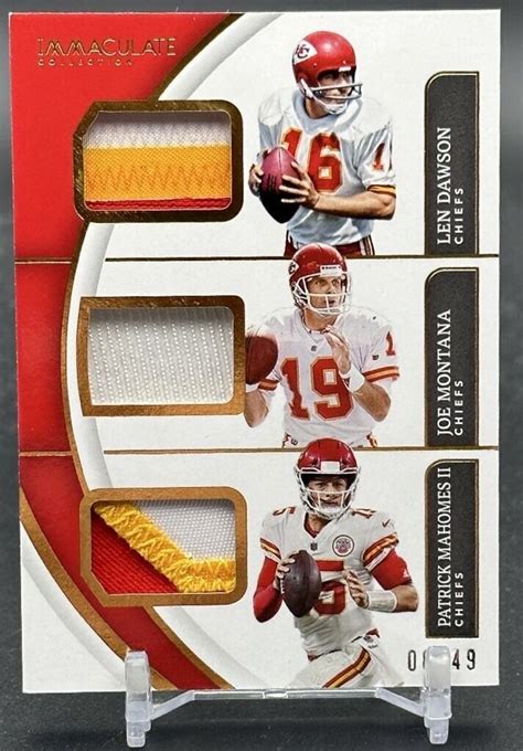 Mavin 2022 PANINI IMMACULATE PATRICK MAHOMES DAWSON MONTANA 8 49