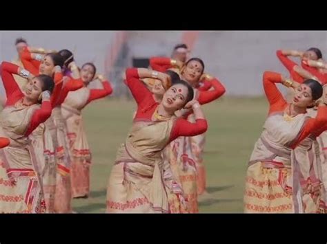 Guinness Book Of World Records Bihu Dance Demo Performance For Mega