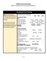 FIN6060 Module 3 Docx FIN 6060 Financial Decision Making Module 3