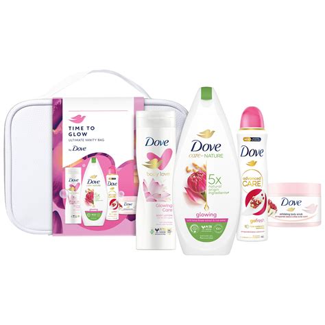 Подаръчен комплект Dove: Душ гел Dove Glowing, 225 мл + Дезодорант Dove ...