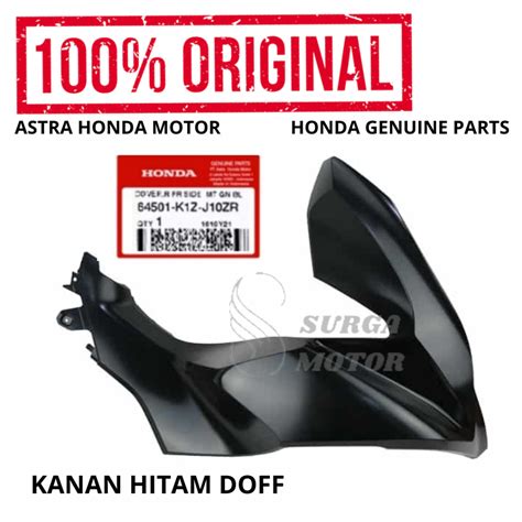 Jual Cover Sayap Depan Samping Kanan Hitam Doff PCX 160 K1Z Original