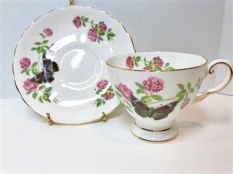 Butterfly Teacup Royal Chelsea Tea Cup And Saucer Butterfly Tea Cup