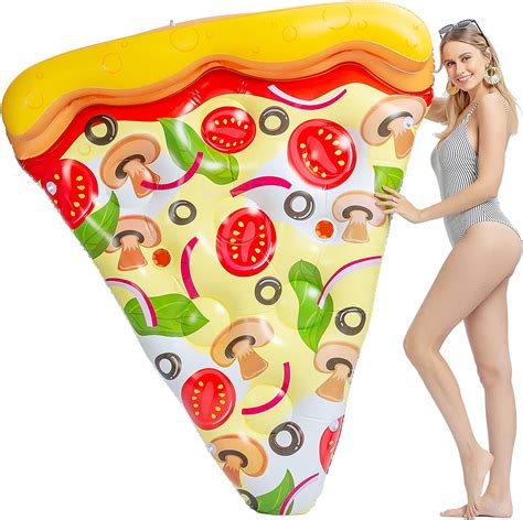 Sloosh Giant Inflatable Pizza Slice Pool Float