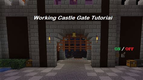 How To Make A Castle Gate In Minecraft