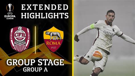 Cfr Cluj Vs Roma Extended Highlights Ucl On Cbs Sports Youtube