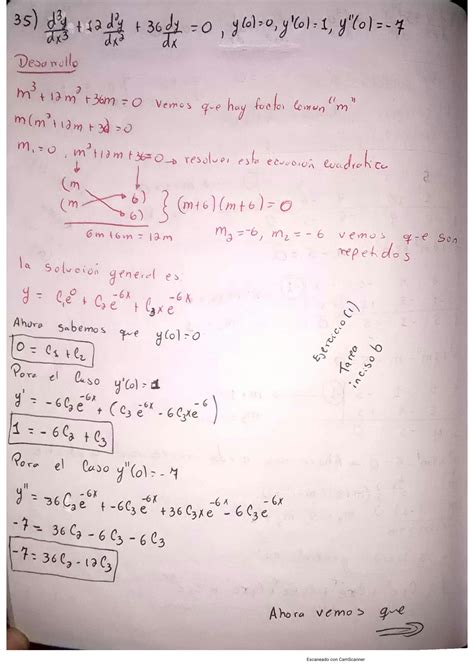 Solution Tarea Resuelta Paso A Paso De Ecuaciones Diferenciales De