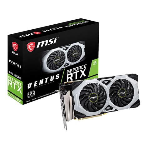 Vga การ์ดแสดงผล Msi Geforce Rtx 2070 Super Ventus Gp Oc 8gb Gddr6