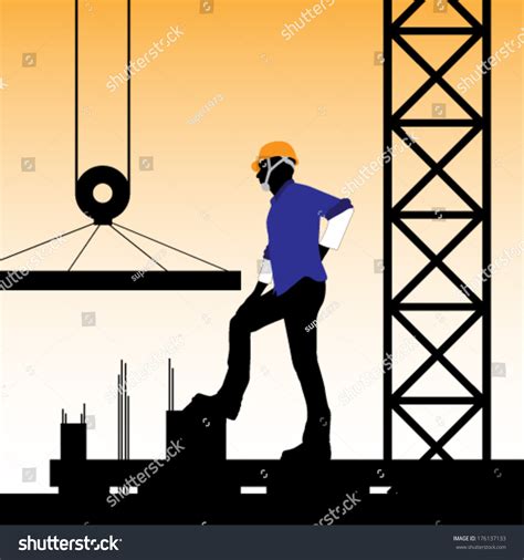 Construction Worker Vector Illustration Stock Vector (Royalty Free ...