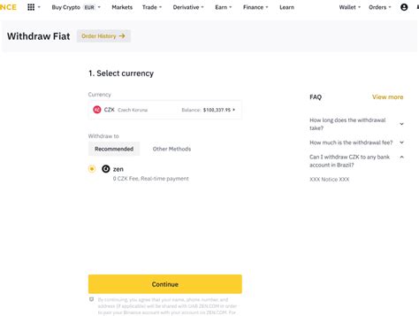 How To Withdraw From Binance Via Zen Binance Support