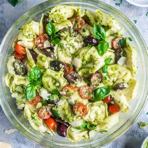 Pesto Tortellini Salad A Refreshing Italian Delight Husyu Recipes