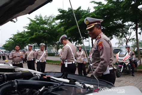 Polresta Tangerang Periksa Kelengkapan Kendaraan Jelang Operasi Lilin