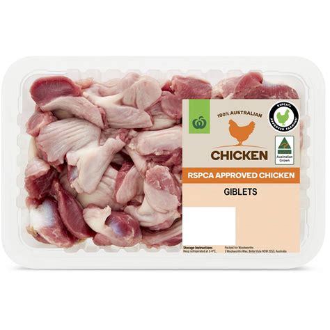 Woolworths Rspca Approved Chicken Giblets 500g Woolworths