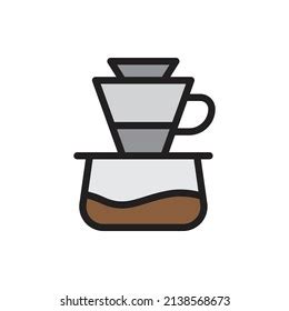 Drip Coffee Icon Website Presentation Symbol Stock Vector Royalty Free