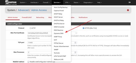 Configuración Avanzada de Dynamic DNS DDNS en pfSense