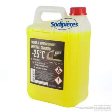 Liquide De Refroidissement Universel 5 Litres Jaune