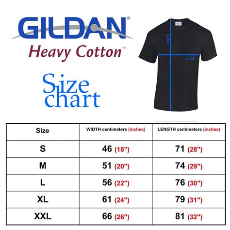 Gildan Shirt Sizing Chart Pro Club Shirt Size Chart