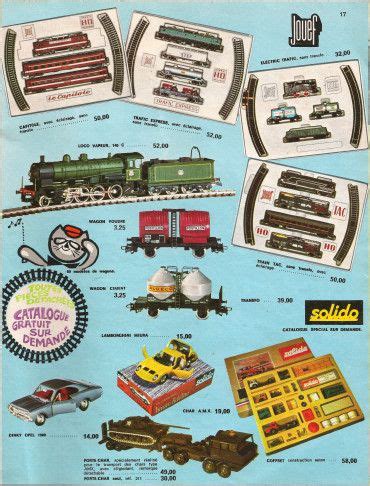 An Advertisement For Toy Trains From The S