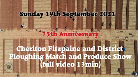 Cheriton Fitzpaine Ploughing Match Th September Min Video