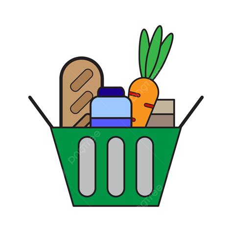 Cartoon Grocery Bag Png Vector Psd And Clipart With Transparent