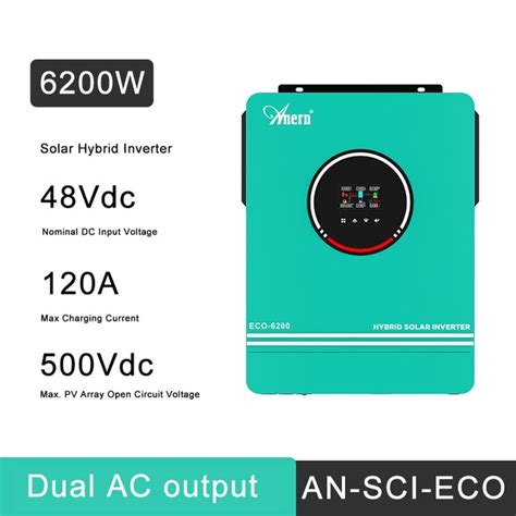 Anern 6200w On Grid Inverter Off Grid 6kw 48v Pure Sine Wave Solar Grid