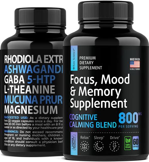 Buy 5 Htp Focus And Memory Supplement Nootropic Brain Support With Gaba