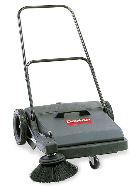 DAYTON 27 In Cleaning Path Wd Manual Walk Behind Sweeper 5Z042