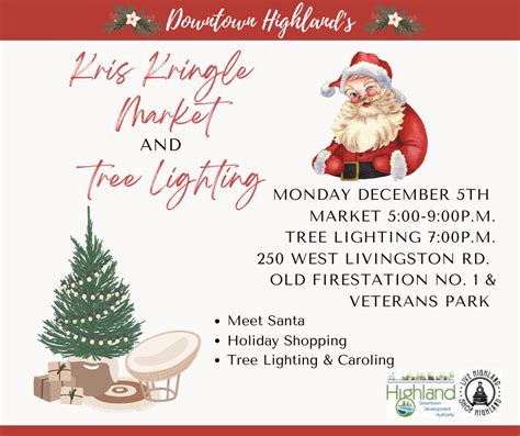 Kris Kringle Market and Tree Lighting – Highland MI DDA