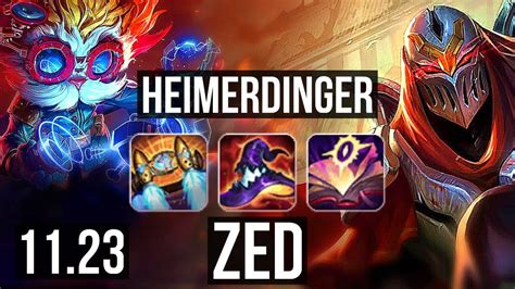 HEIMER Vs ZED MID Rank 2 Heimer 7 Solo Kills 1 3M Mastery 400