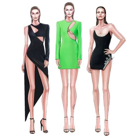 Instagram Fashion Illustration Ahvero David Koma Resort