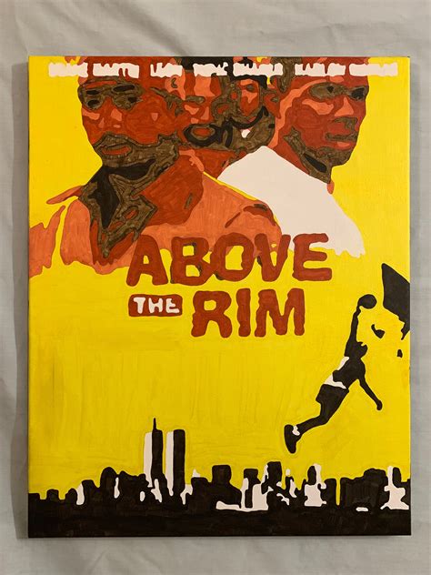 Above the Rim Movie Poster Acrylic ORIGINAL Painting Canvas 20 X 16 - Etsy