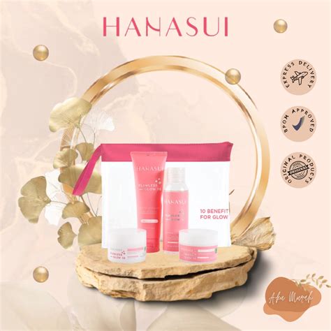 Jual HANASUI FLAWLESS GLOW PAKET Shopee Indonesia