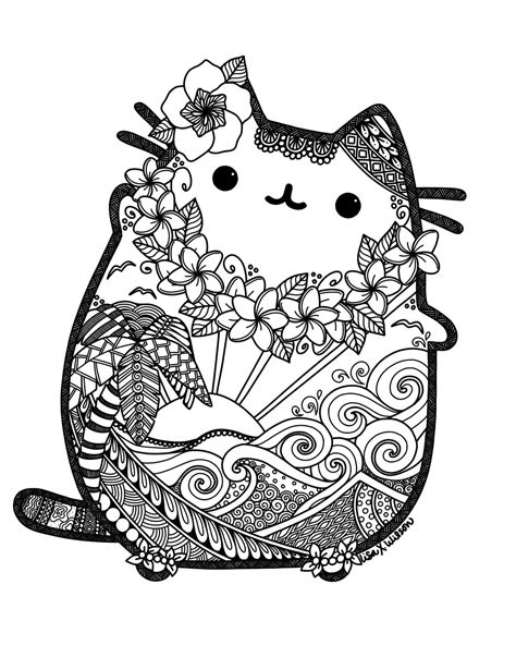 Dibujos De Pusheen Para Colorear E Imprimir Coloringonly