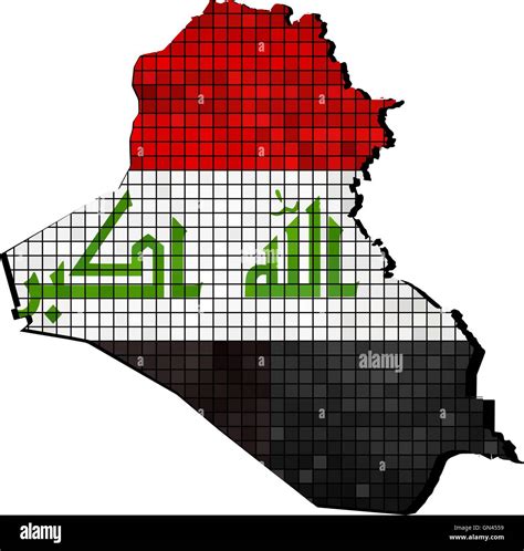 Iraq Map With Flag Inside Stock Vector Image Art Alamy