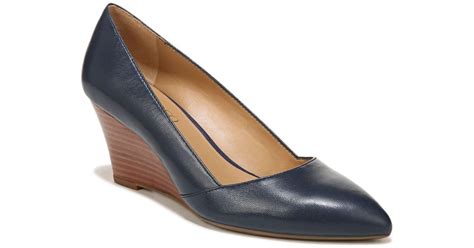 Franco Sarto Frankie Wedge Pumps In Blue Lyst