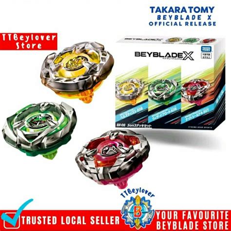 Takara Tomy Bx 08 3on3 Deck Set Beyblade X Original Ttbeylover Shopee