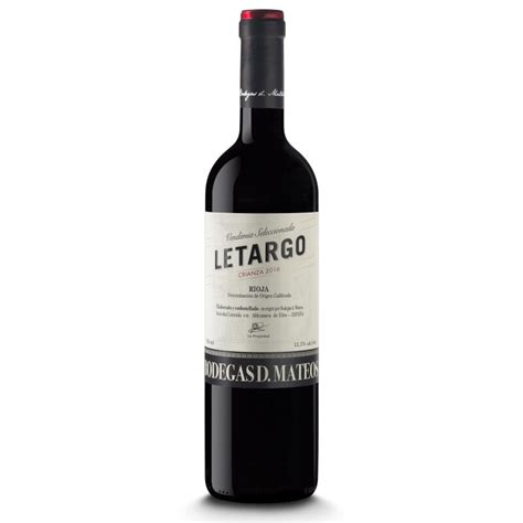 BODEGAS DE MATEOS Letargo Crianza Rioja D O 2020