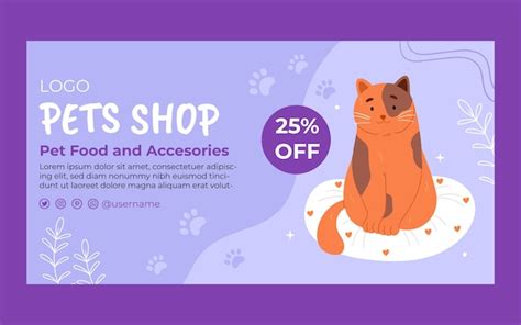 Free Vector Pet Shop Template Design