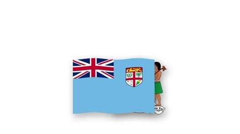 Fiji Animated Video Raising The Flag And Emblem Introduction Of The