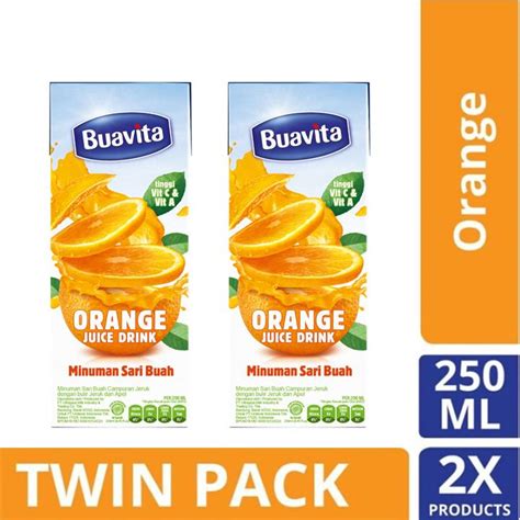 Jual Buavita Orange Ml Twin Pack Shopee Indonesia