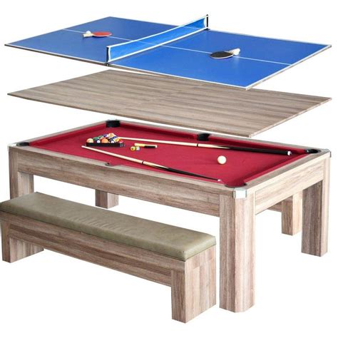 Hathaway Newport 7 Ft Pool Table Combo Set With Benches Bg2535p The