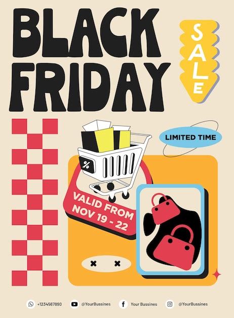 Premium Vector Black Friday Design Poster