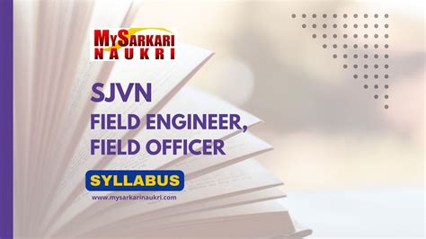 Sjvn Field Engineer Field Officer Syllabus Exam Pattern