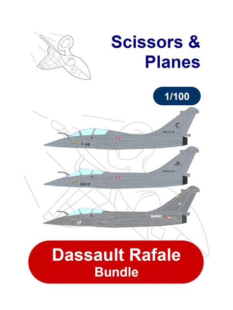 Snp Dassault Rafale Bundle Paper Model Ecardmodels