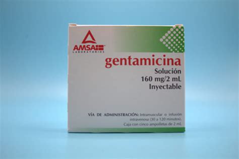 Gentamicina Ml Solucion Inyectable Ampolletas Farma Gen