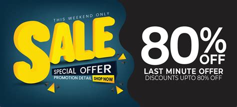 Sale Discount Banner Template Promotion Vector Illustration 2453548